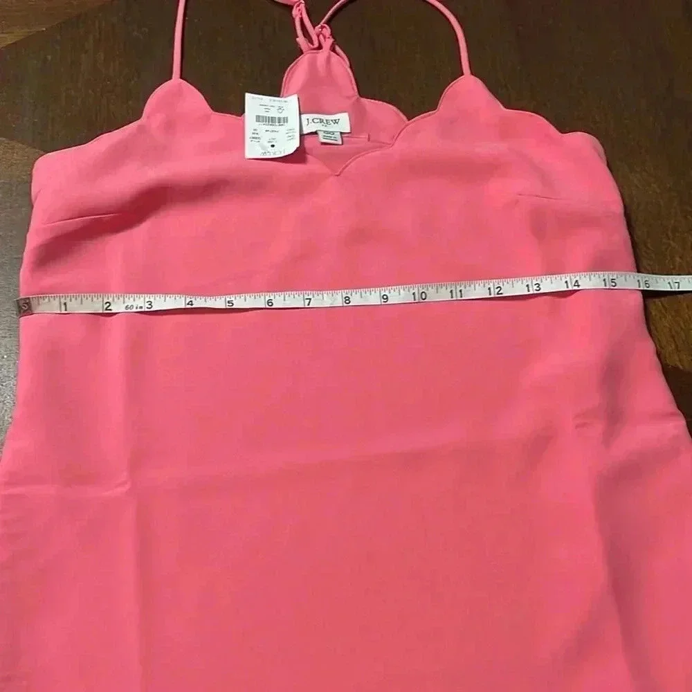J. crew Scalloped Tank - Pink